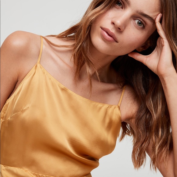 NWT Wilfred Isabelle Dress Cairo Gold - Picture 5 of 6